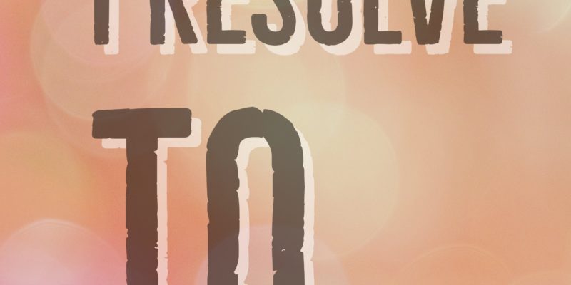 New Year's Resolutions