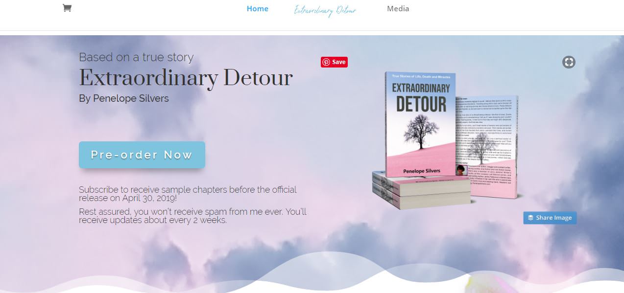 New Landing Page for ExtraOrdinary Detour Book